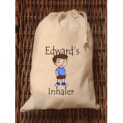 Personalised Inhaler Bag - Edward Design